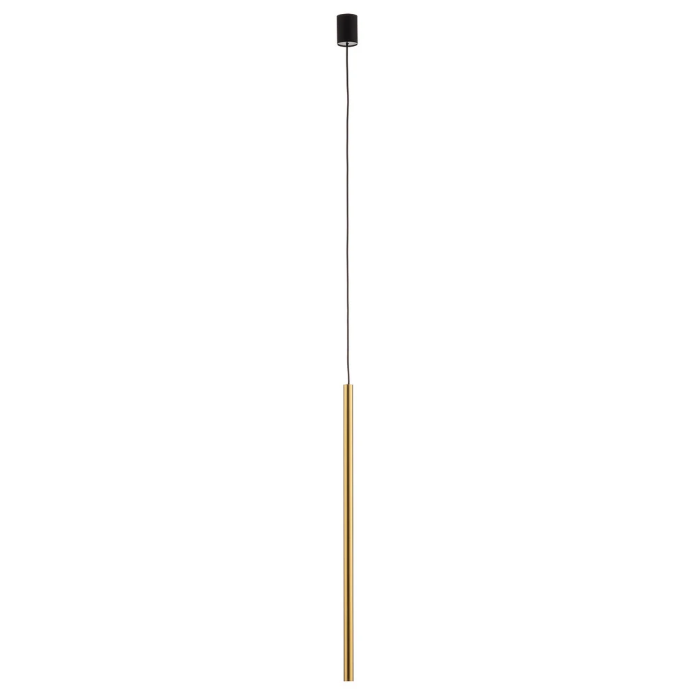 Luminaire de plafond à diffusion uniforme Suspension Laser, à 1 lampe, laiton, abat-jour 75cm
