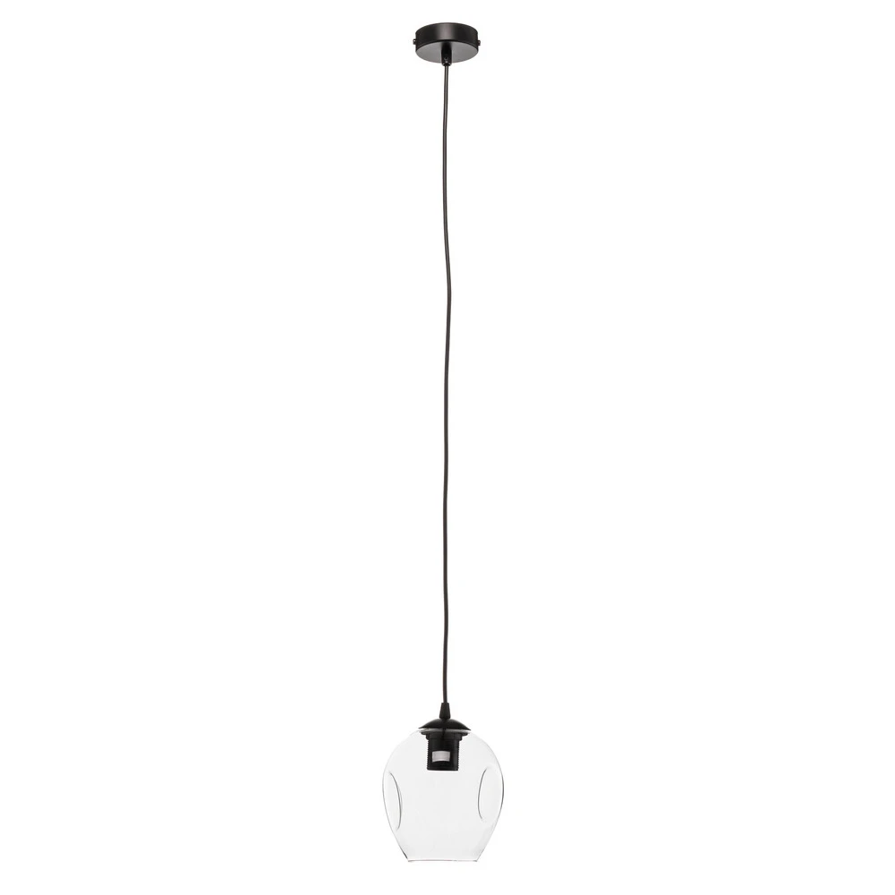 Luminaire de plafond à diffusion uniforme Suspension Starla 1 lampe, verre diaphane