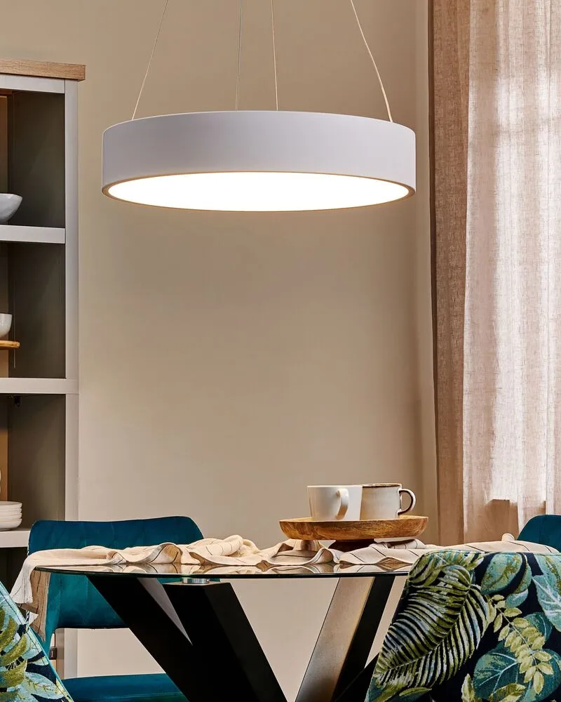 Luminaire de plafond encastrable Lampe suspendue en métal LED blanc LENYA
