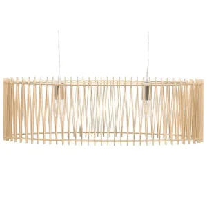 Luminaire de plafond encastrable Lampe suspension design effet bois évident CHARI