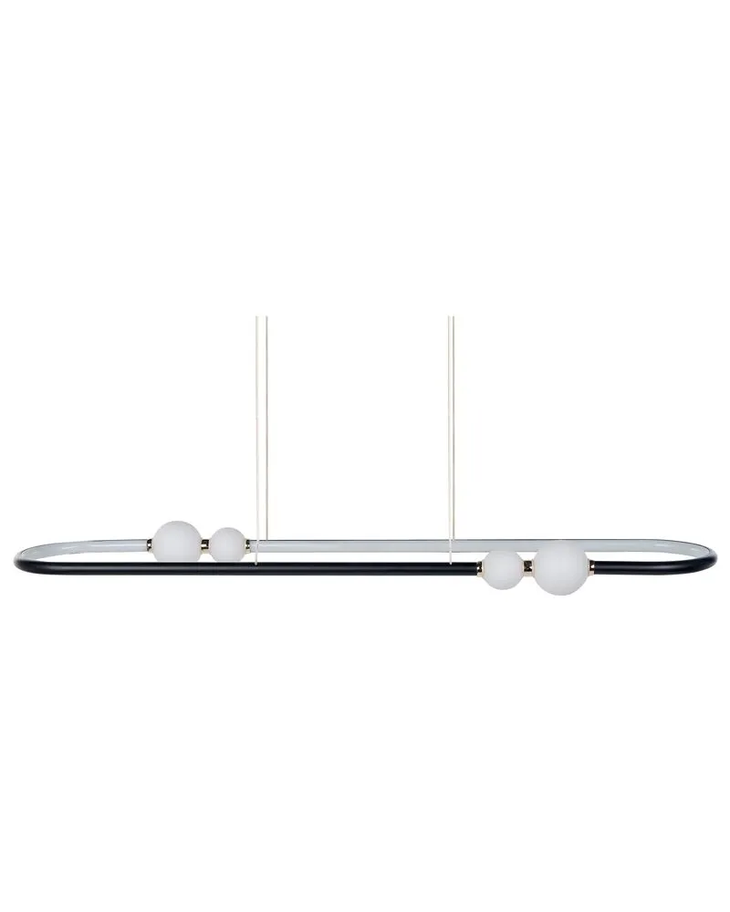 Luminaire de plafond encastrable Lampe suspension en métal noir FEALE