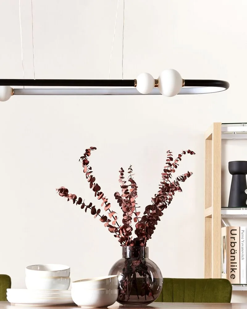 Luminaire de plafond encastrable Lampe suspension en métal noir FEALE