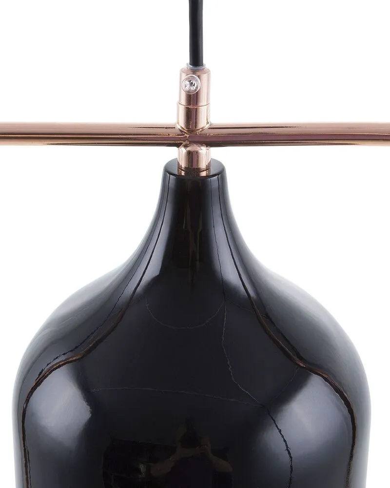 Luminaire de plafond encastrable Lampe suspension noir MAVONE