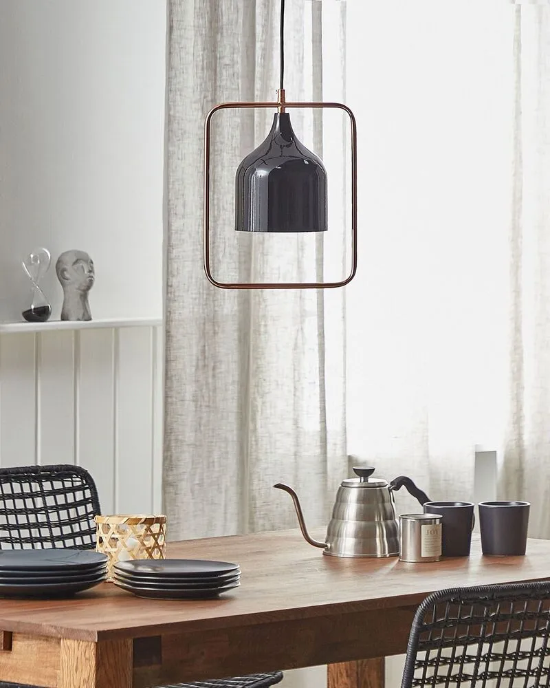 Luminaire de plafond encastrable Lampe suspension noir MAVONE