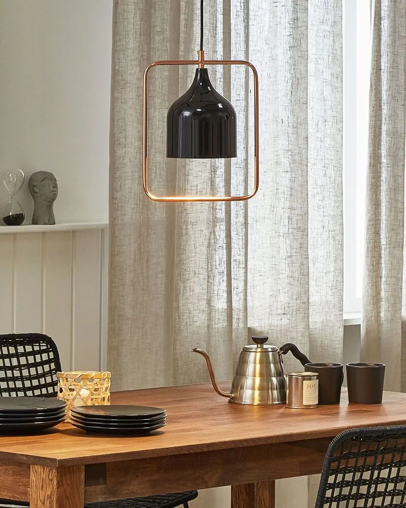 Luminaire de plafond encastrable Lampe suspension noir MAVONE
