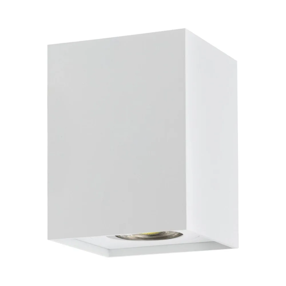 Luminaire de plafond encastrable Luminaire de plafond en aluminium avec finition blanche jaspée.