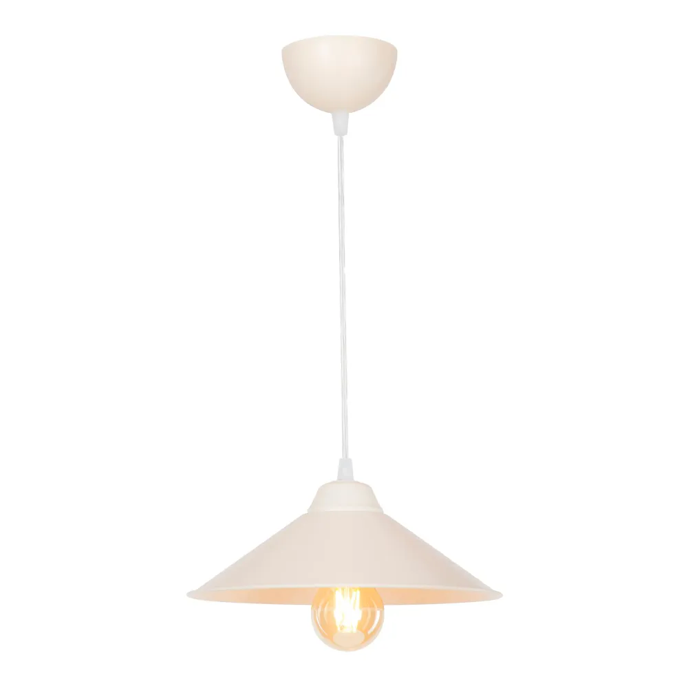 Luminaire de plafond encastrable Lustre lampe lumière suspendu suspension hereford en plastique hauteur 48 cm E27 blanc /...
