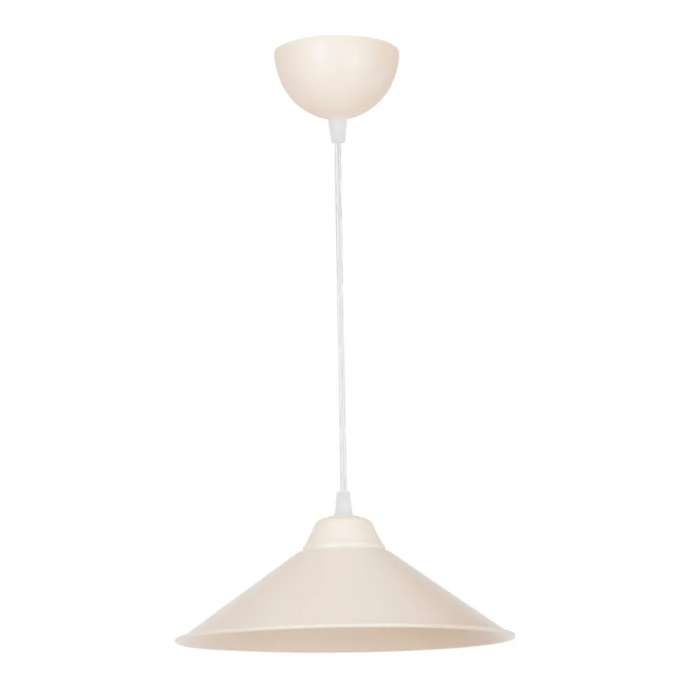 Luminaire de plafond encastrable Lustre lampe lumière suspendu suspension hereford en plastique hauteur 48 cm E27 blanc /...