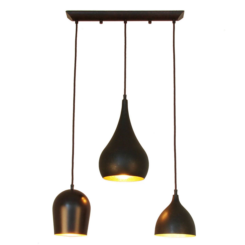 Luminaire de plafond encastrable Menzel Solo suspension, à 3 lampes allongée