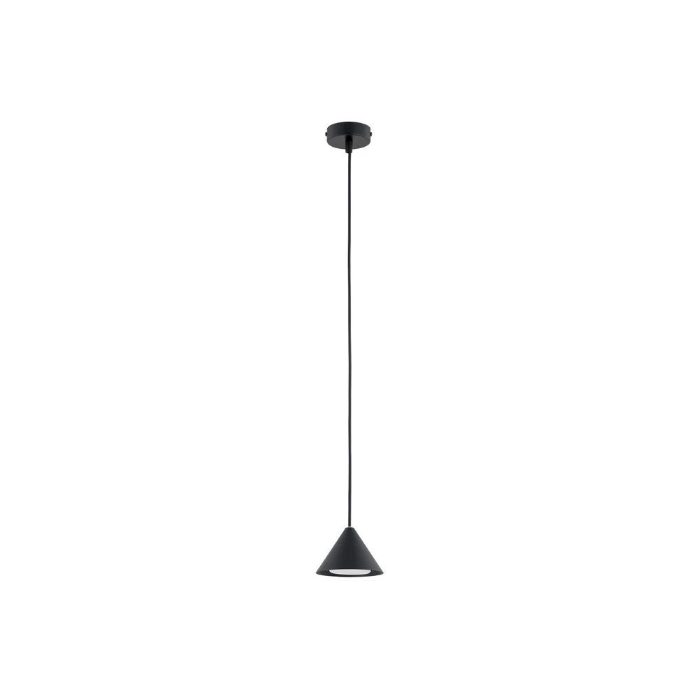 Luminaire de plafond encastrable Suspension Elit, 1 lampe, noir, métal