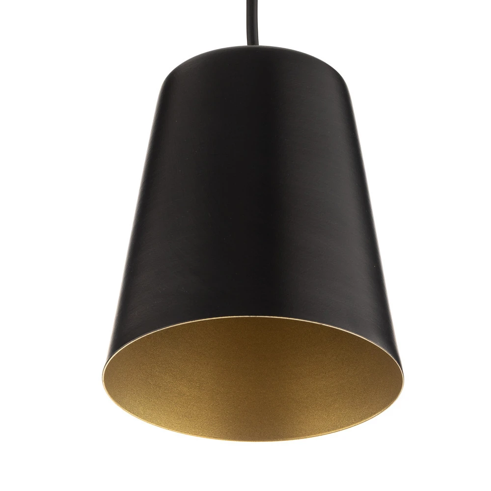 Luminaire de plafond encastrable Suspension Link, à 1 lampe, noire