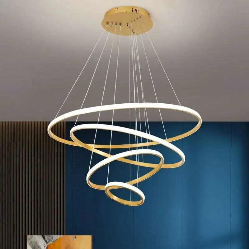 Luminaire de plafond encastrable Suspension Luminaire Cercle | Lueur Aurorale