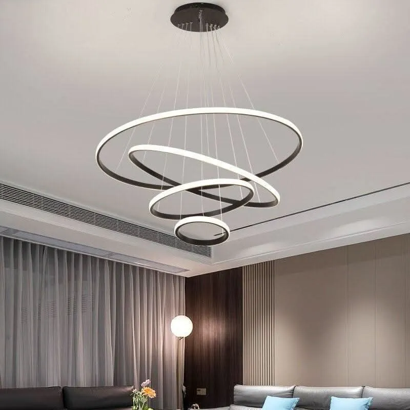 Luminaire de plafond encastrable Suspension Luminaire Cercle | Lueur Aurorale