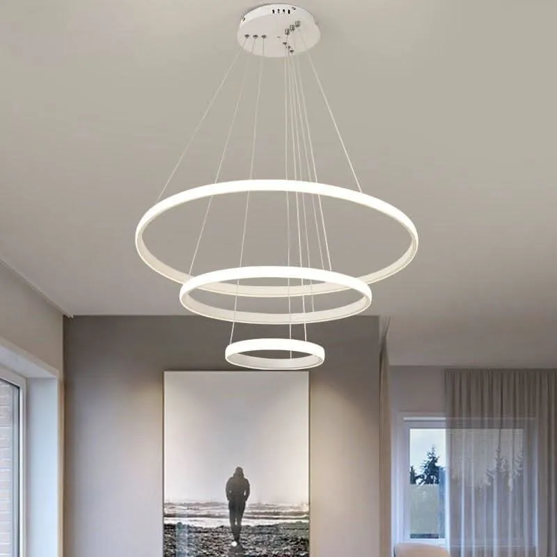 Luminaire de plafond encastrable Suspension Luminaire Cercle | Lueur Aurorale
