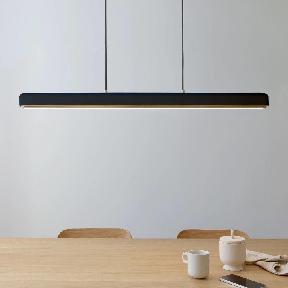 Luminaire de plafond encastrable UMAGE Suspension LED Hazel Branch, noir/laiton, 100 cm