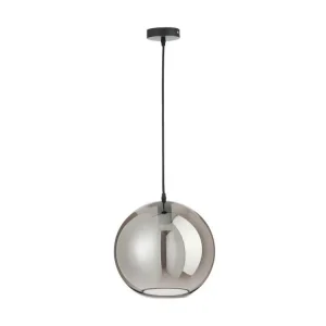 Luminaire de plafond à panneaux Lampe Boule Verre Miroir Argent Étendu - L 30 x l 30 x H 220 cm