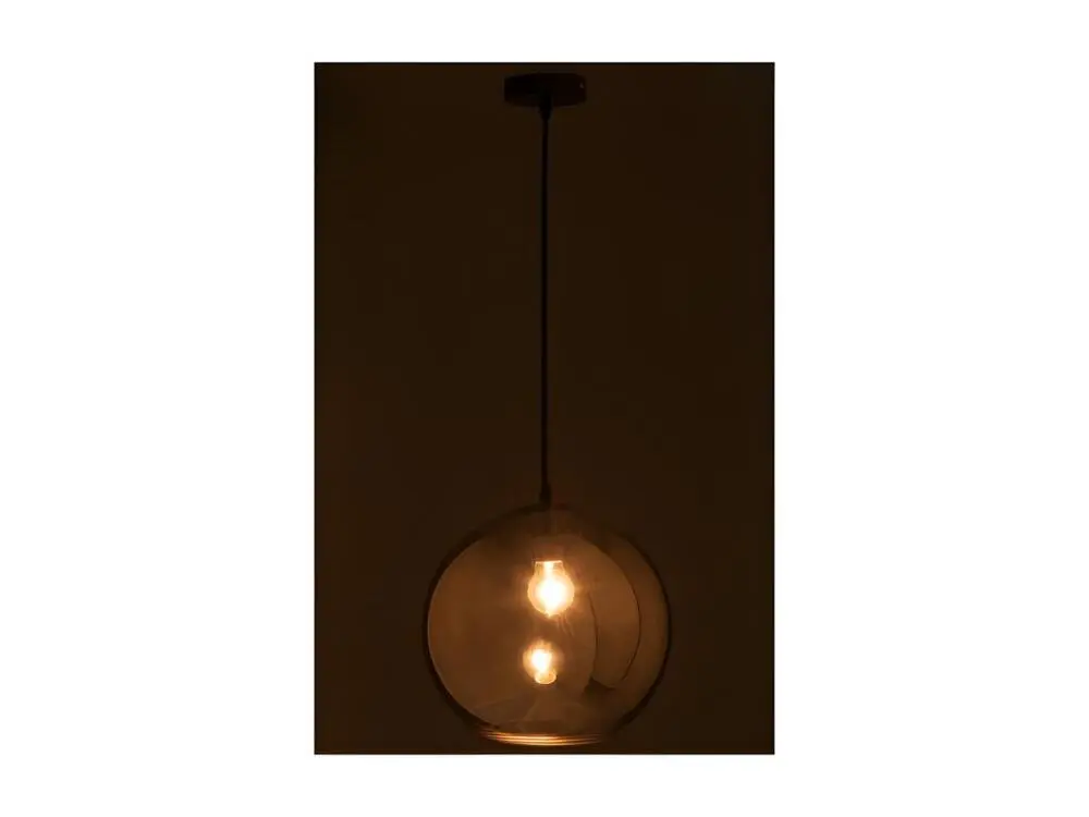 Luminaire de plafond à panneaux Lampe Boule Verre Miroir Argent Étendu - L 30 x l 30 x H 220 cm