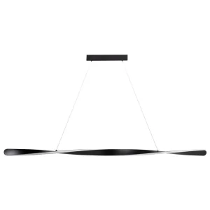 Luminaire de plafond à panneaux Lampe suspendue LED en métal noir MAHOI