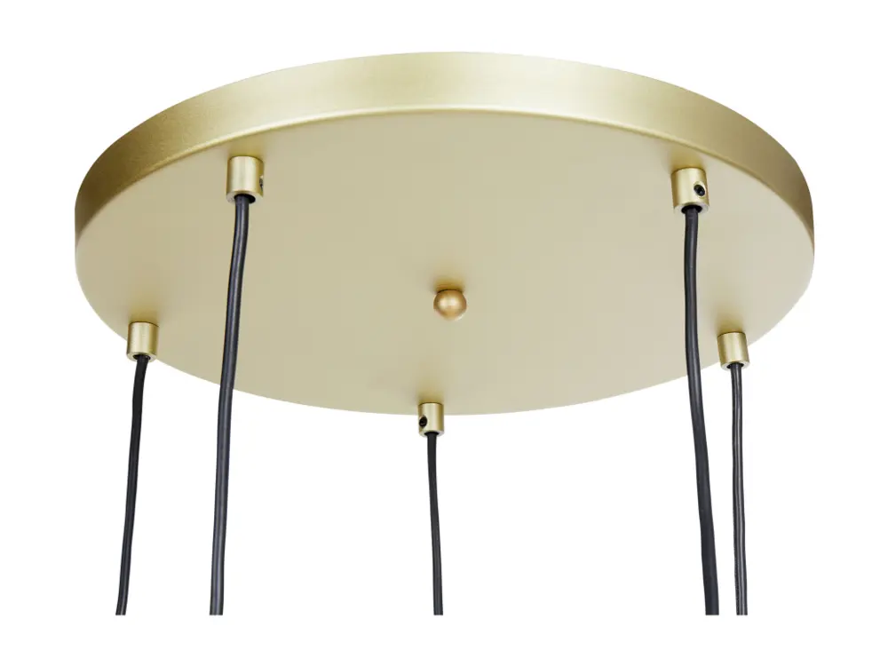 Luminaire de plafond à panneaux Lampe suspension en verre doré NOEL