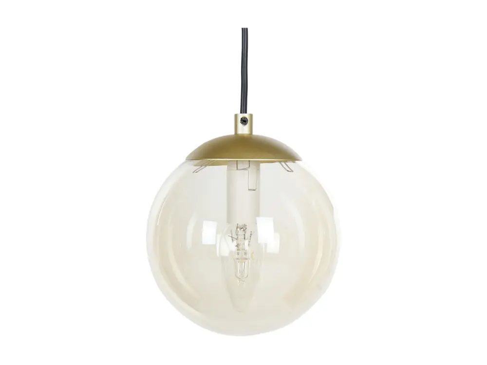 Luminaire de plafond à panneaux Lampe suspension en verre doré NOEL