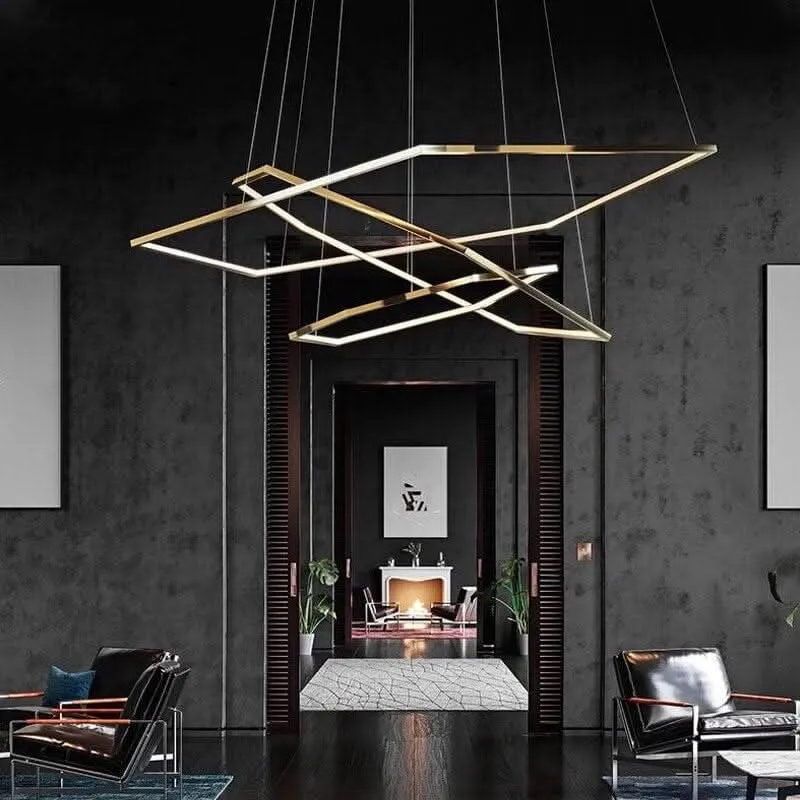 Luminaire de plafond à panneaux Suspension Luminaire Salle à Manger | Éclat d'Étoile