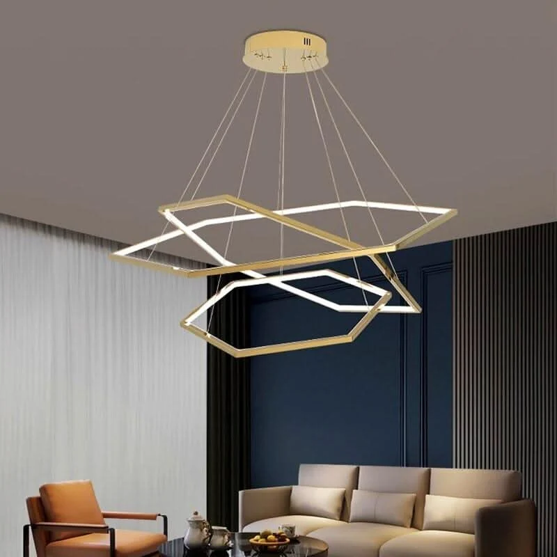 Luminaire de plafond à panneaux Suspension Luminaire Salle à Manger | Éclat d'Étoile