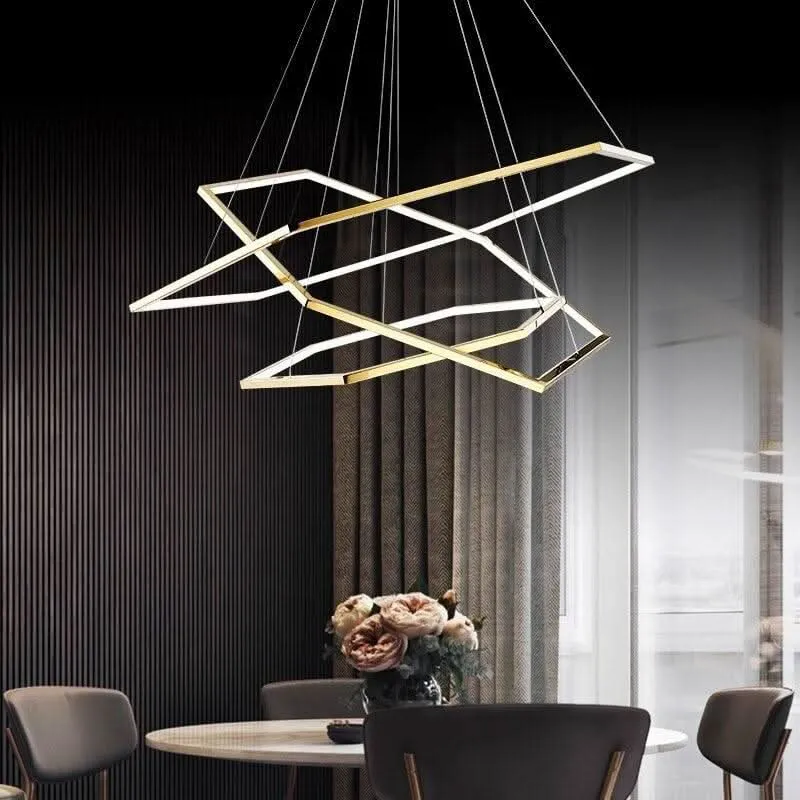 Luminaire de plafond à panneaux Suspension Luminaire Salle à Manger | Éclat d'Étoile