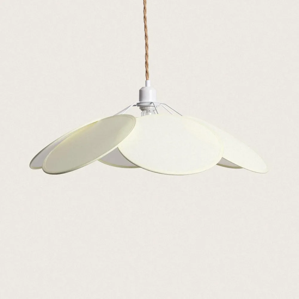 Luminaire de plafond à panneaux Suspension lumineuse Kabuki en textile avec éclairage LED