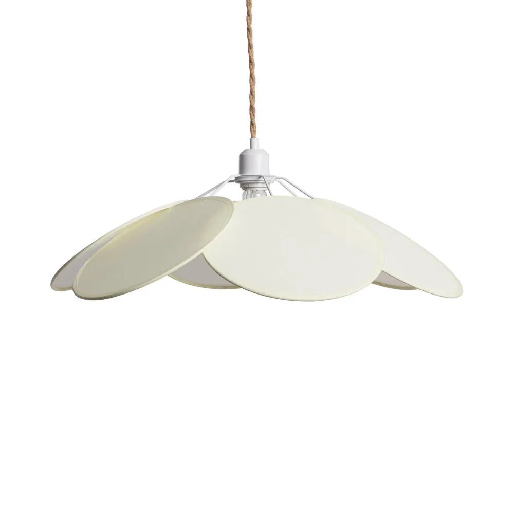 Luminaire de plafond à panneaux Suspension lumineuse Kabuki en textile avec éclairage LED
