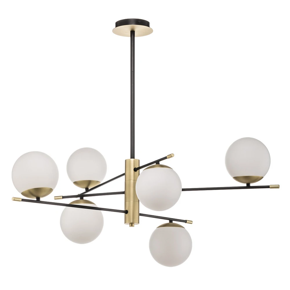 Luminaire de plafond à panneaux Suspension Nostalgia, à 6 lampes