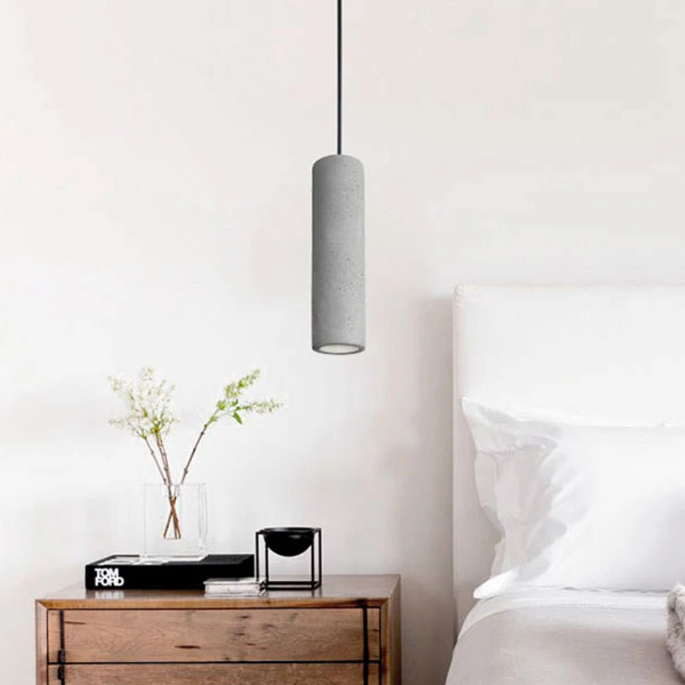 Luminaire de plafond à panneaux Suspension Phenix en béton, allongée