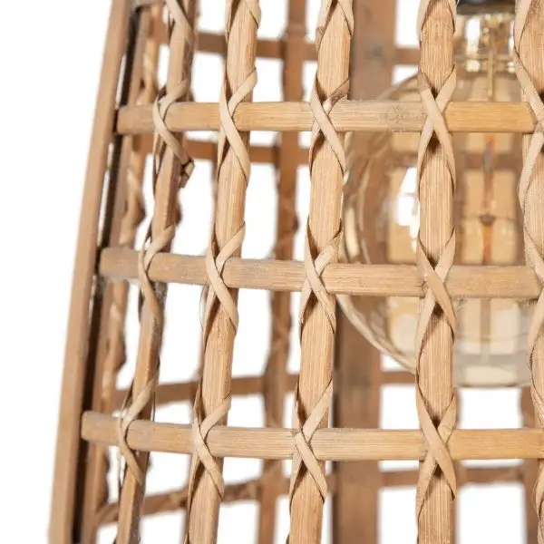 Luminaire Suspendu Design Balinais Home Decor Bambou Naturel - Éclaire avec LED intégrée non remplaçable