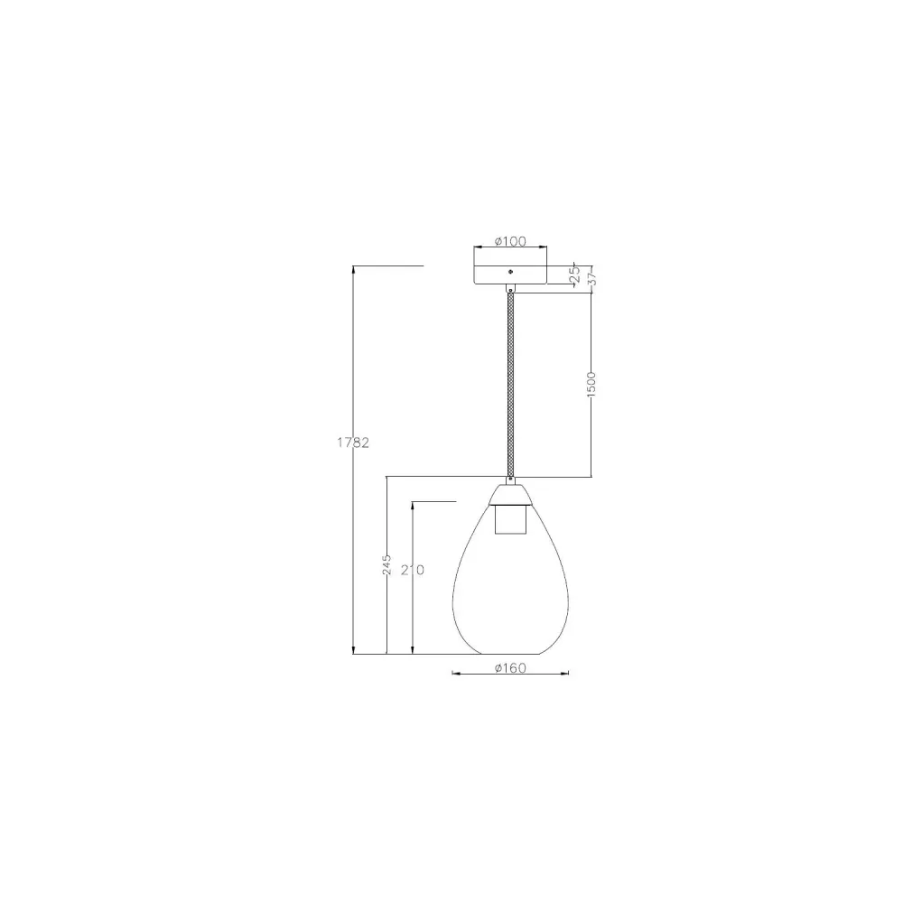 Luminaire suspendu Eloy avec éclairage LED intégré et ornements en cristal avec LED intégrée non remplaçable