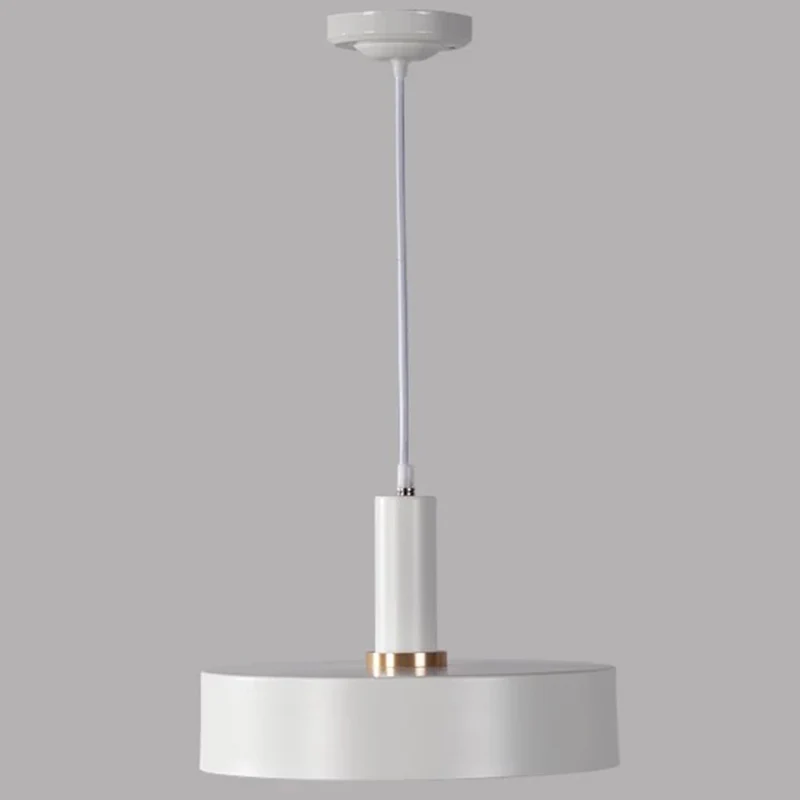 Luminaire suspendu en plaque métallique, luminaire suspendu de Style novateur pour chambre à coucher avec diffuseur opale