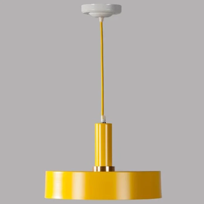Luminaire suspendu en plaque métallique, luminaire suspendu de Style novateur pour chambre à coucher avec diffuseur opale