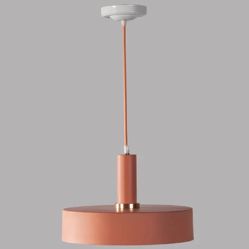 Luminaire suspendu en plaque métallique, luminaire suspendu de Style novateur pour chambre à coucher avec diffuseur opale