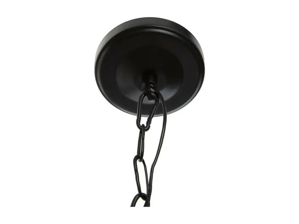 Luminaire Suspension Dôme en Métal Noir D 30 cm à fixation clip