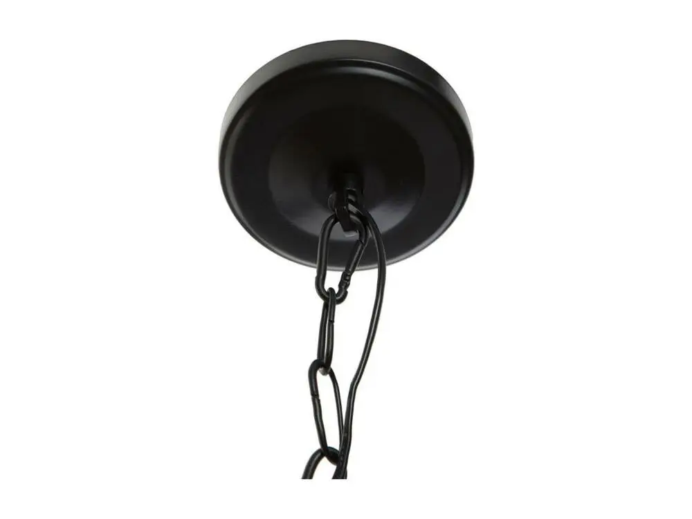 Luminaire Suspension Dôme en Métal Noir D 30 cm à fixation clip