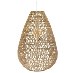Luminaire Suspension en Métal & Papier D 37.5 cm Crème pour entrée et couloir