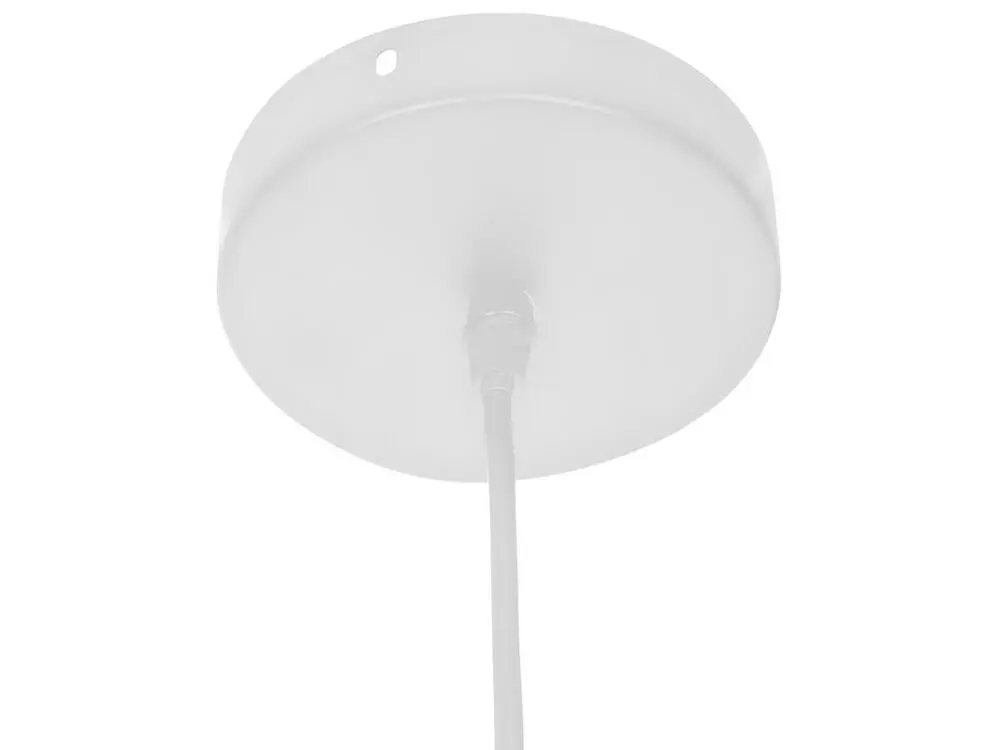 Luminaire Suspension en Métal & Papier D 37.5 cm Crème pour entrée et couloir