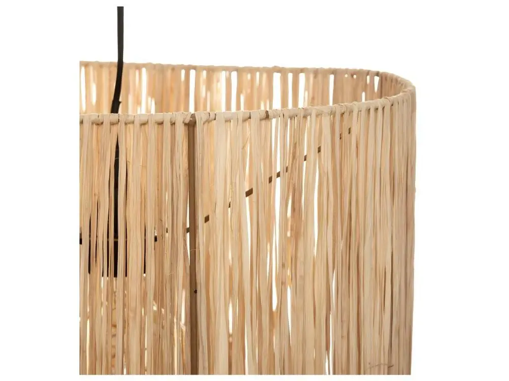 Luminaire Suspension en Raphia naturel D 30 cm Sans outil d'installation