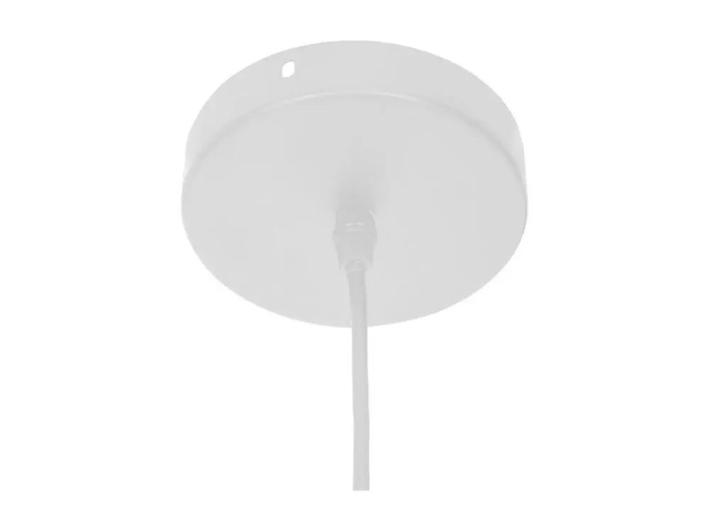 Luminaire Suspension en Rotin et Métal D 58 cm en acrylique dépoli