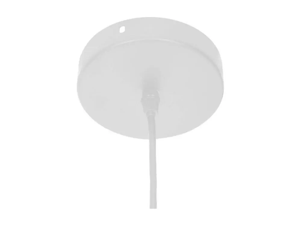 Luminaire Suspension en Rotin et Métal D 58 cm en acrylique dépoli