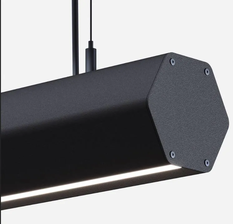 Luminaires suspendus LED 42W aluminium, éclairage doublement face, CCT Funky Kool.