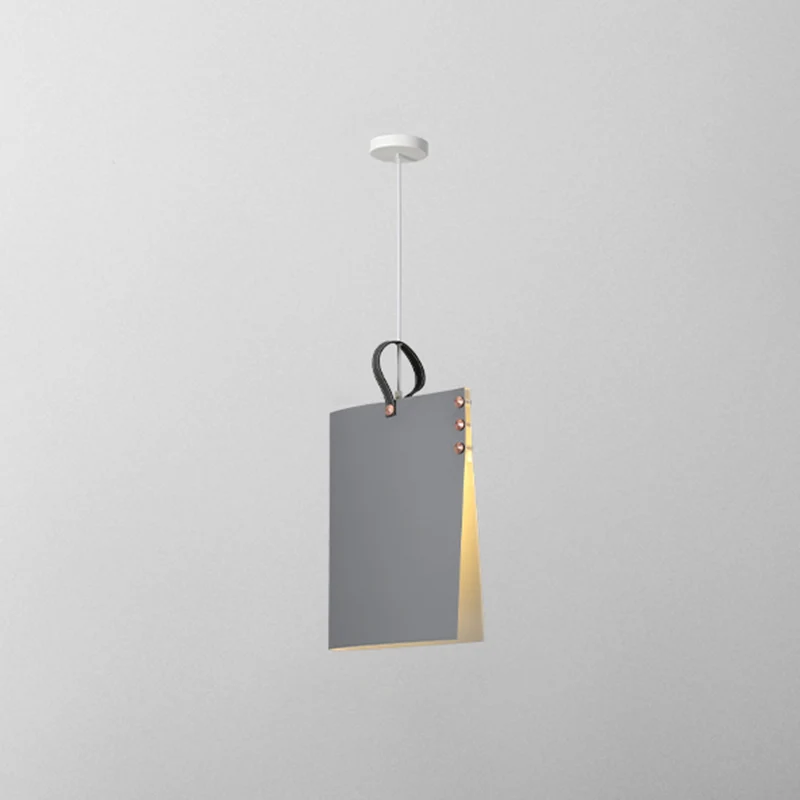 Luminaires suspendus en métal Art déco tendance 1 lumière suspension rectangulaire simple