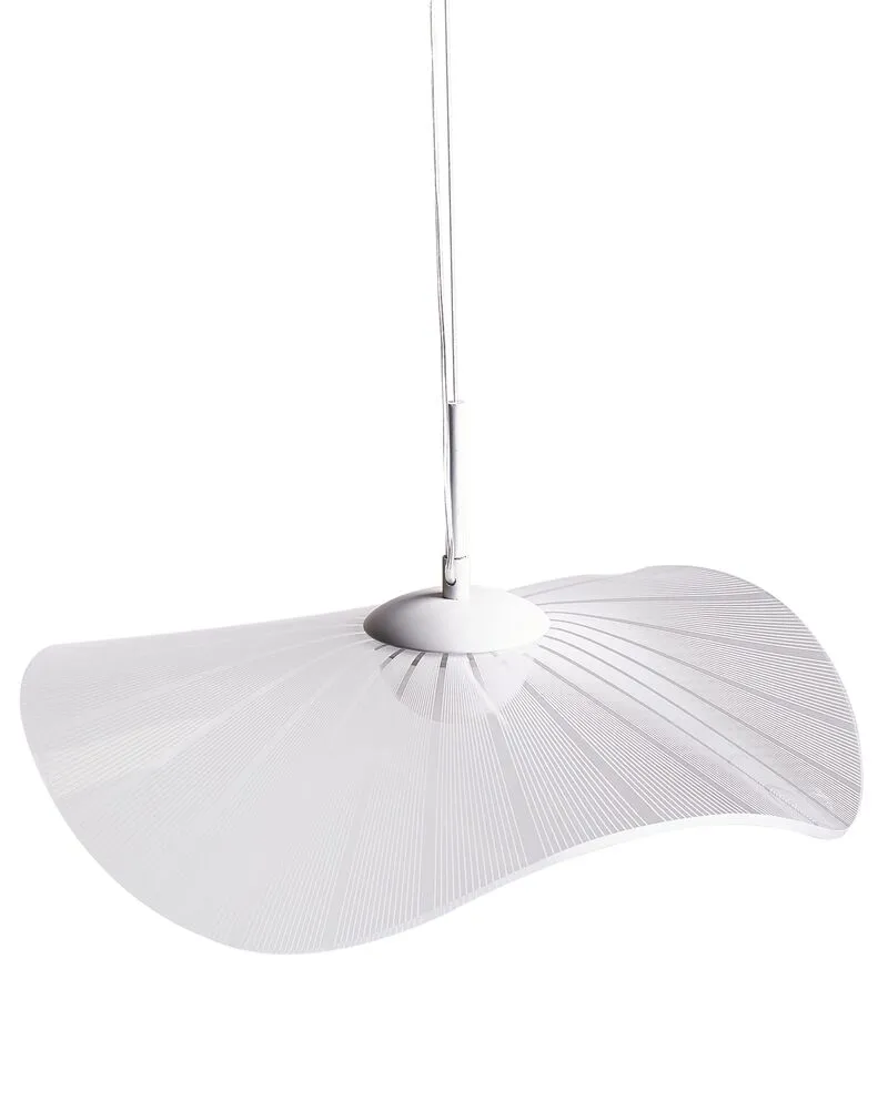 Lustre Cristal Premium Lampe suspendue LED en métal blanc LOIRE