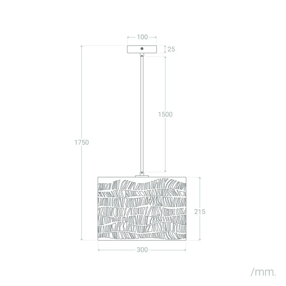Lustre Cristal Premium Lampe suspendue Vitta fabriquée en métal
