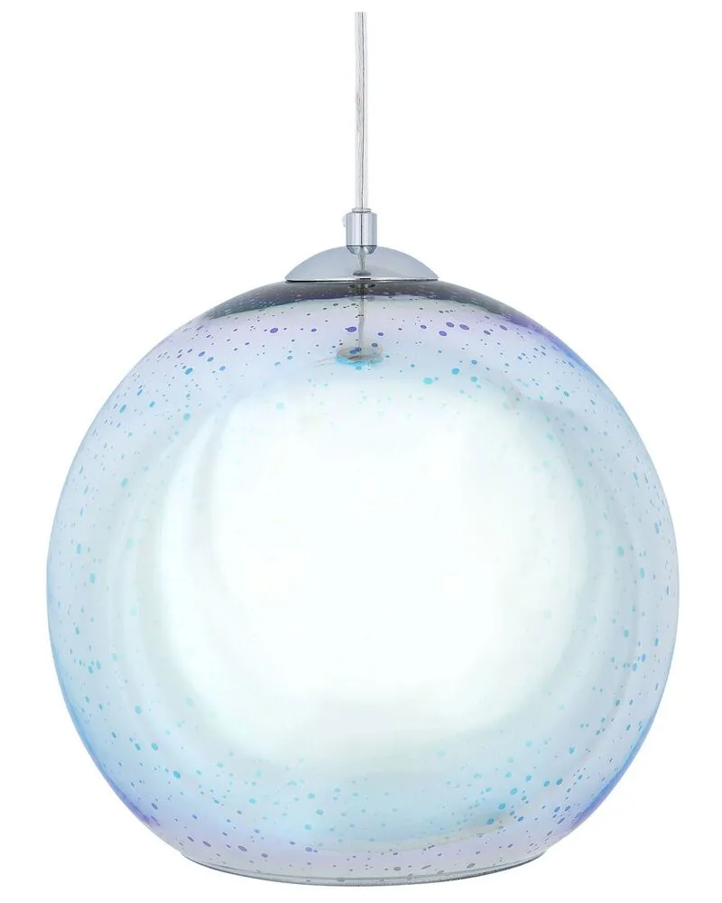 Lustre Cristal Premium Lampe suspension en forme de boule argenté SESSERA