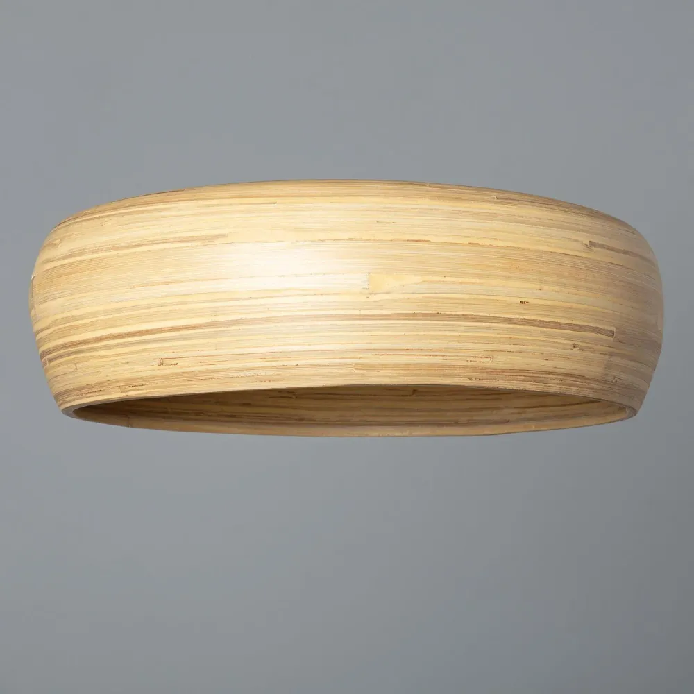 Lustre Cristal Premium Suspension en bambou Shuka Sari Big avec éclairage LED ILUZZIA