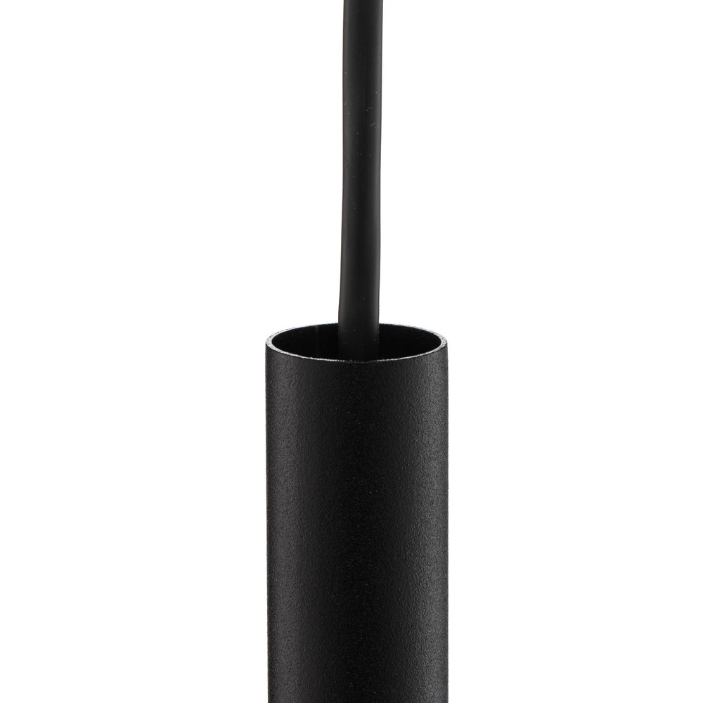 Lustre Cristal Premium Suspension Laser à 1 lampe, noir, abat-jour 100cm